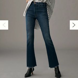 MOTHER DENIM HUSTLER ANKLEY FRAY